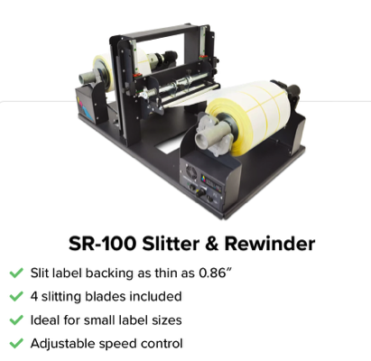 zap labeler afinia sr-100 slitter rewinder